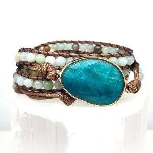 Bright Amazonite Wrap Bracelet